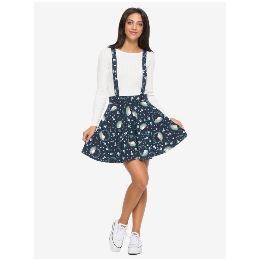 Hot Topic My Neighbor‎ Tortoro Suspender Skirt Womens Small Blue NWT